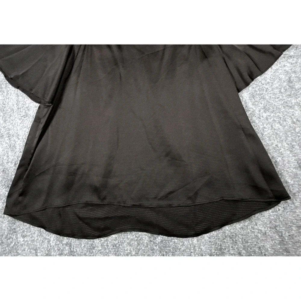 Michael Kors Women 2X Plus Black Cold Shoulder Chain Strap Blouse Top NWT